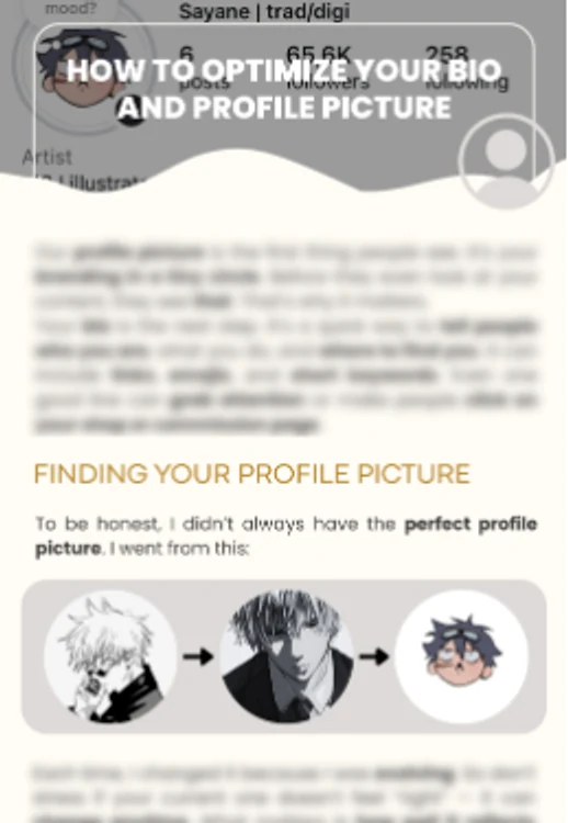 Preview page: how to optimize your bio and profile picture
